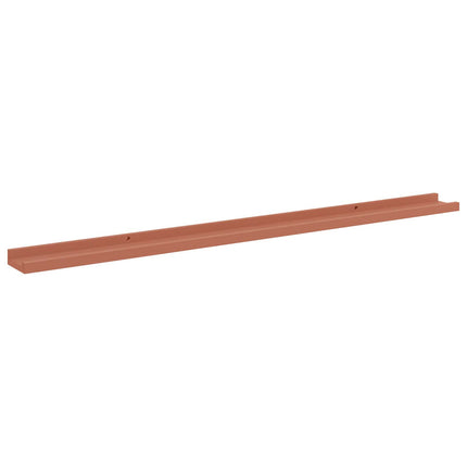 Vägg hylla med hylla 2 pcs Röd 115 x 9 x 3 cm Konstruerat trä