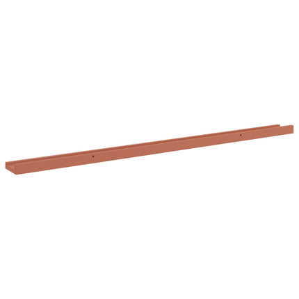Vägg hylla med hylla 2 pcs Röd 115 x 9 x 3 cm Konstruerat trä