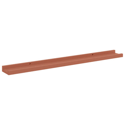 Vägg hylla med hylla 4 pcs Röd 80 x 9 x 3 cm Konstruerat trä