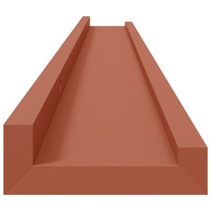 Vägg hylla med hylla 4 pcs Röd 100 x 9 x 3 cm Konstruerat trä
