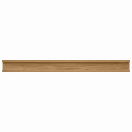 Vägg hylla med hylla 2 pcs Brun 100 x 9 x 3 cm Konstruerat trä