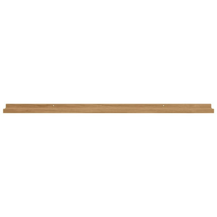 Vägg hylla Väggmonterat 2 st Brun 115 x 9 x 3 cm