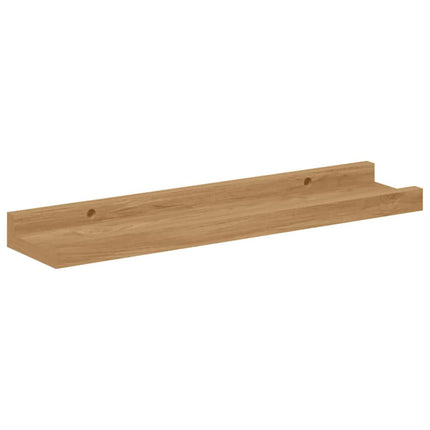 Vägg hylla Väggmonterat 4 st Brun 40 x 9 x 3 cm Konstruerat trä