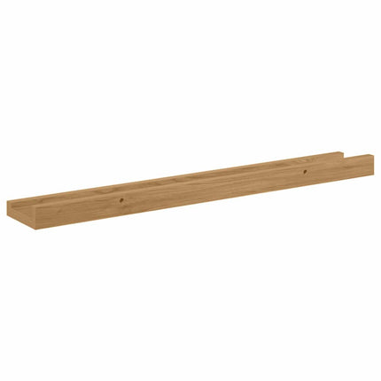 Vägg hylla med hylla 4 pcs Brun 60 x 9 x 3 cm Konstruerat trä