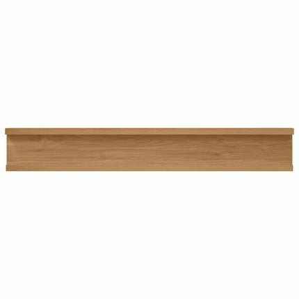 Vägg hylla med hylla 4 pcs Brun 60 x 9 x 3 cm Konstruerat trä