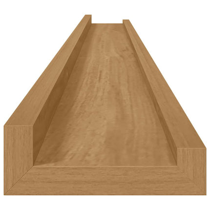 Vägg hylla Väggmonterat 4 st Brun 115 x 9 x 3 cm