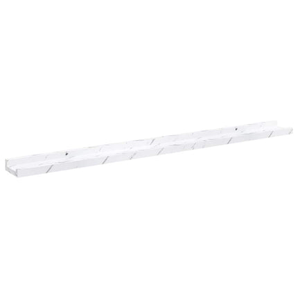 Vägg hylla 4 pcs Vit marmor 100 x 9 x 3 cm Konstruerat trä