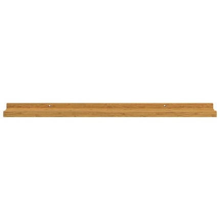 Vägg hylla med hylla 2 pcs Beige 80 x 9 x 3 cm Konstruerat trä