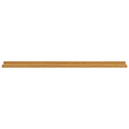 Vägg hylla med hylla 2 pcs Beige 100 x 9 x 3 cm Konstruerat trä