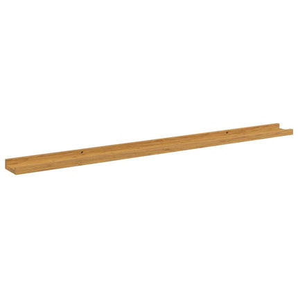 Vägg hylla med hylla 2 pcs Beige 115 x 9 x 3 cm Konstruerat trä
