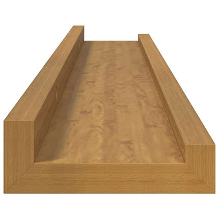 Vägg hylla med hylla 4 pcs Beige 60 x 9 x 3 cm Konstruerat trä