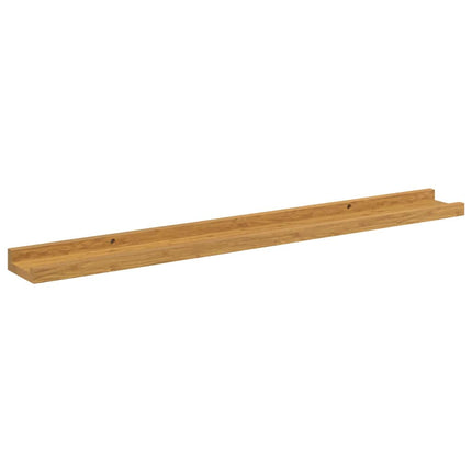 Vägg hylla med hylla 4 pcs Beige 80 x 9 x 3 cm Konstruerat trä