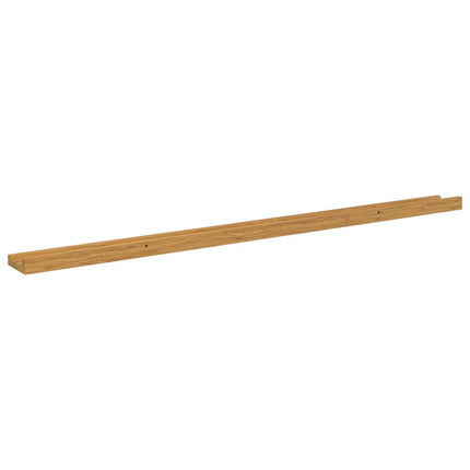 Vägg hylla med hylla 4 pcs Beige 115 x 9 x 3 cm Konstruerat trä