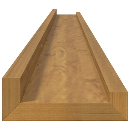 Vägg hylla med hylla 4 pcs Beige 115 x 9 x 3 cm Konstruerat trä