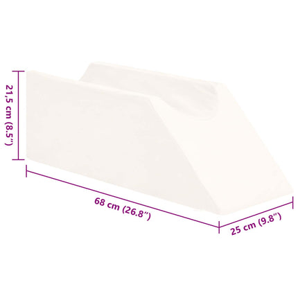 Ben Kudde Enfärgad Vit 68 x 25 x 21,5 cm PU skum