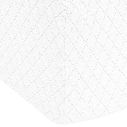 Vinklad Kudde Enfärgad Vit 69 x 64 x 19 cm Minneskum