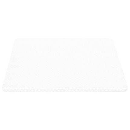 Vinklad Kudde Enfärgad Vit 69 x 64 x 19 cm Minneskum
