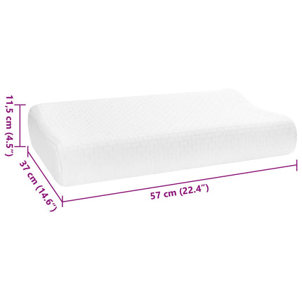 Sovkudde Enfärgad Vit 57 x 37 x 11,5 cm Minneskum
