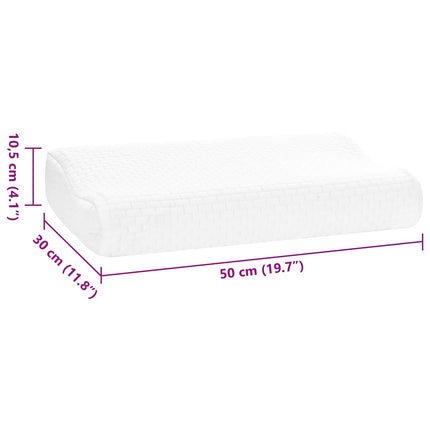 Sovkudde Enfärgad Vit 50 x 30 x 10,5 cm Minneskum