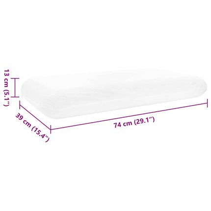 Sovkudde Enfärgad Vit 74 x 39 x 13 cm Minneskum