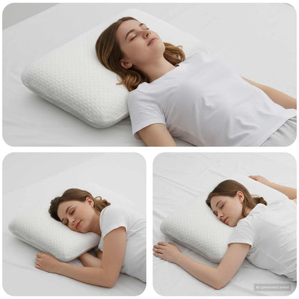 Sovkudde Enfärgad Vit 74 x 39 x 13 cm Minneskum