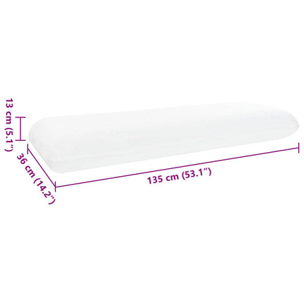 Sovkudde Enfärgad Vit 135 x 36 x 13 cm Gelminneskumm