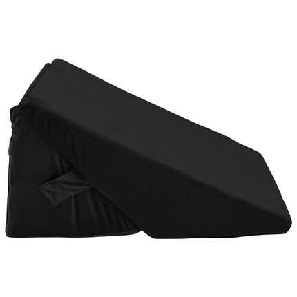 Vinklad Kudde Svart 55 x 55 x 26 cm Minneskum