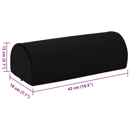 Fotstöd Kudde Enfärgad Svart 42 x 18 x 13 cm PU skum