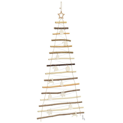 Julgran med 80 LED-lampor Naturfärg 150 cm massiv ask
