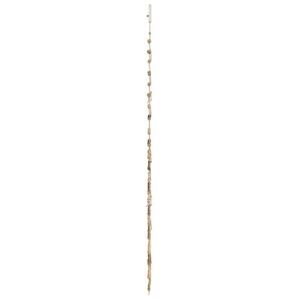 Julgran med 130 LED-lampor Naturfärg 210 cm massiv ask