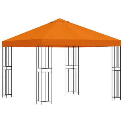 Paviljong 3 x 3 m Orange Polyester och Stål 190 gsm