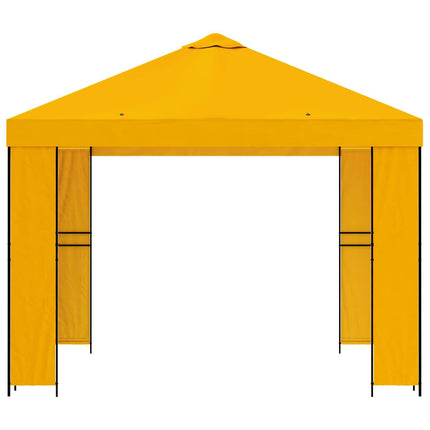 Paviljong 3 x 3 m Gul Polyester och Stål 190 gsm