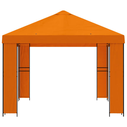 Paviljong 4 × 3 m Orange Polyester och Stål 190 gsm