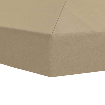 Gazebo taköverdrag 6 x 3 m Beige Polyester 190