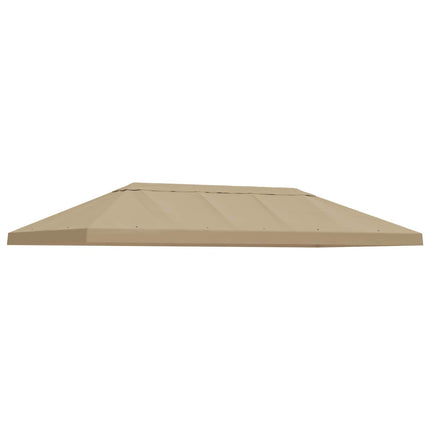 Gazebo taköverdrag 6 x 3 m Beige Polyester 190