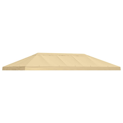 Gazebo taköverdrag 6 x 3 m Gräddvit Polyester 190