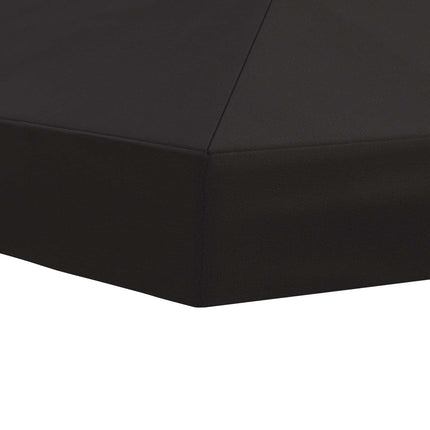Gazebo taköverdrag 6 x 3 m Antracit Polyester 190