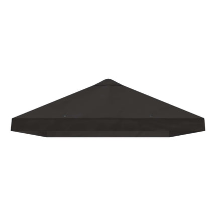 Gazebo taköverdrag 6 x 3 m Antracit Polyester 190