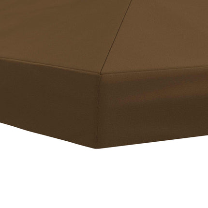 Gazebo taköverdrag 6 x 3 m Taupe Polyester 190