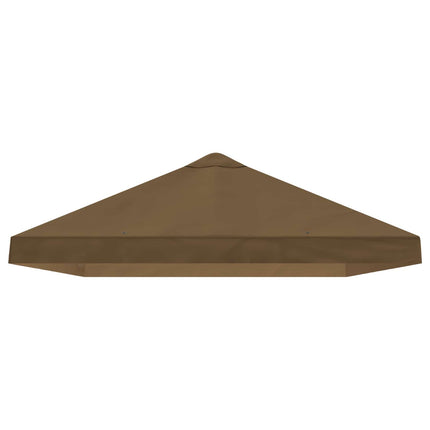 Gazebo taköverdrag 6 x 3 m Taupe Polyester 190