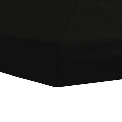 Gazebo taköverdrag 6 x 3 m Svart Polyester 190