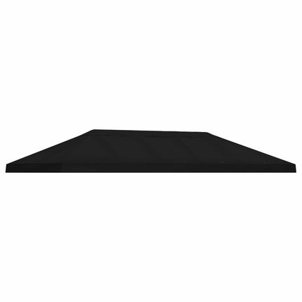 Gazebo taköverdrag 6 x 3 m Svart Polyester 190