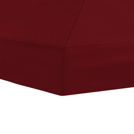 Gazebo taköverdrag 6 x 3 m Vinröd Polyester 190