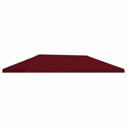 Gazebo taköverdrag 6 x 3 m Vinröd Polyester 190