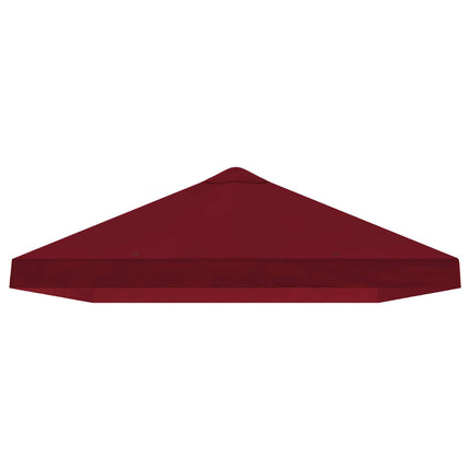 Gazebo taköverdrag 6 x 3 m Vinröd Polyester 190