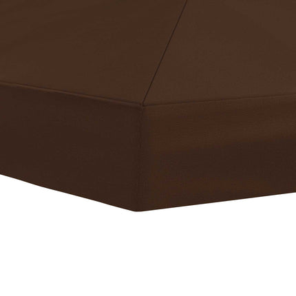 Gazebo taköverdrag 6 x 3 m Brun Polyester 190