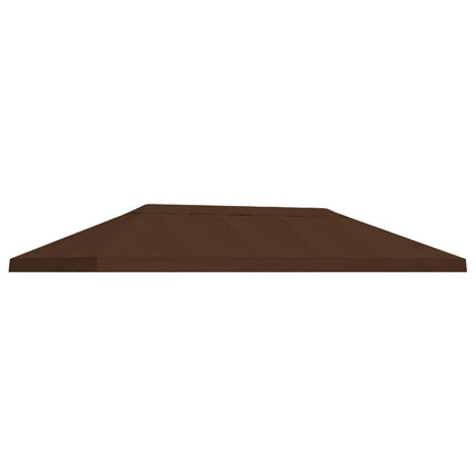 Gazebo taköverdrag 6 x 3 m Brun Polyester 190