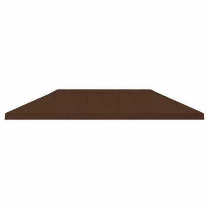 Gazebo taköverdrag 6 x 3 m Brun Polyester 190