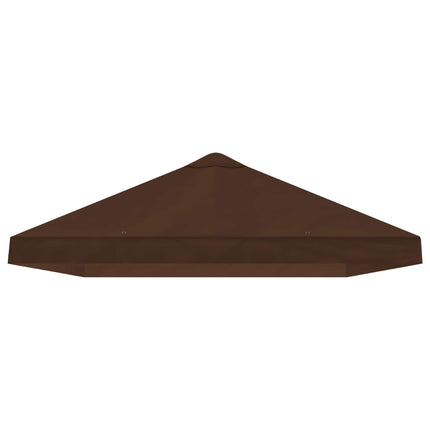 Gazebo taköverdrag 6 x 3 m Brun Polyester 190