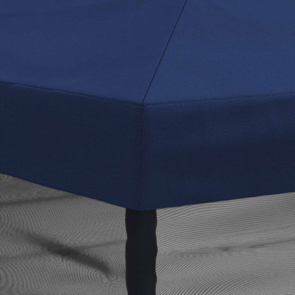 Gazebo-tak med sidoväggar 6 x 3 m Blå Polyester 190